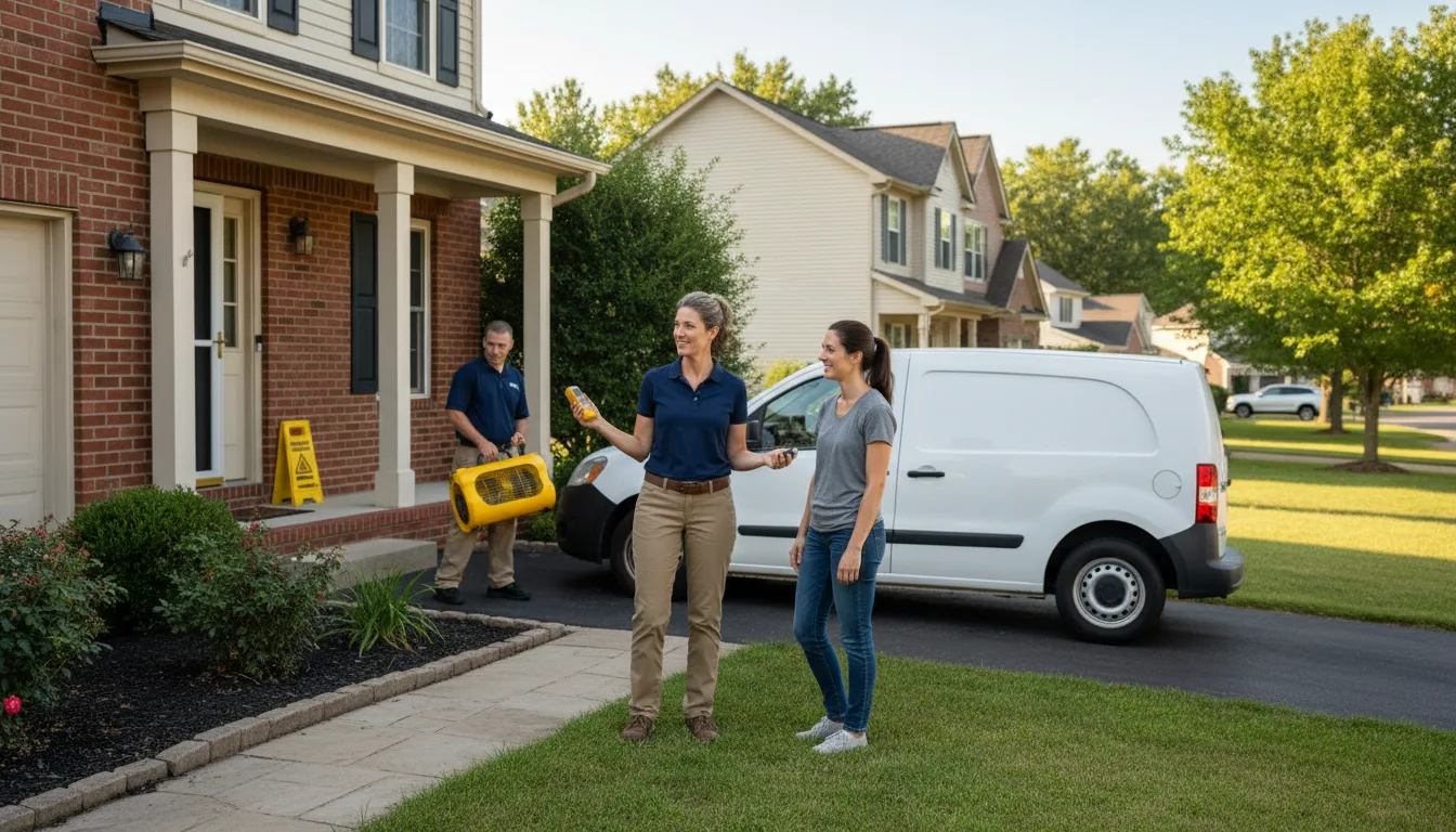 Water restoration image for Dehumidification And Cleanup Services in Klondike, TX
